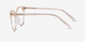 Nala Clear Melon Acétate Montures de lunettes de vue d'EyeBuyDirect, Vue de Côté