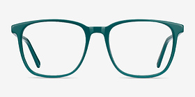 Finn Teal Acétate Montures de lunettes de vue d'EyeBuyDirect, Vue de Face