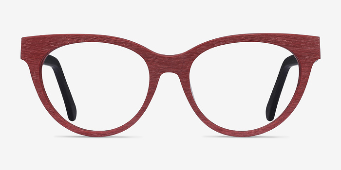 Paula Berry Red Acétate Montures de lunettes de vue d'EyeBuyDirect