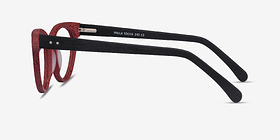 Paula Berry Red Acétate Montures de lunettes de vue d'EyeBuyDirect, Vue de Côté
