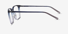 House Gradient Blue Plastique Montures de lunettes de vue d'EyeBuyDirect, Vue de Côté