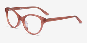 Dilly Rose Acétate Montures de lunettes de vue d'EyeBuyDirect, Vue d'Angle