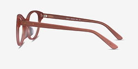 Dilly Rose Acétate Montures de lunettes de vue d'EyeBuyDirect, Vue de Côté