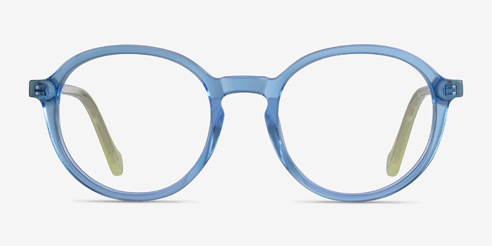 Happy Clear Blue Green Acétate Montures de lunettes de vue d'EyeBuyDirect