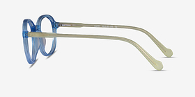 Happy Clear Blue Green Acétate Montures de lunettes de vue d'EyeBuyDirect, Vue de Côté