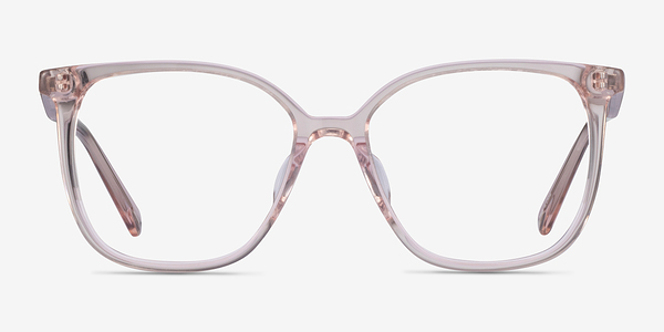 Latte Clear Pink Acétate Montures de lunettes de vue