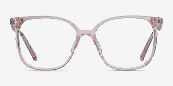 Latte Clear Pink Acétate Montures de lunettes de vue d'EyeBuyDirect