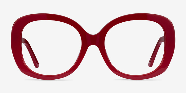 Tess Burgundy Acétate Montures de lunettes de vue