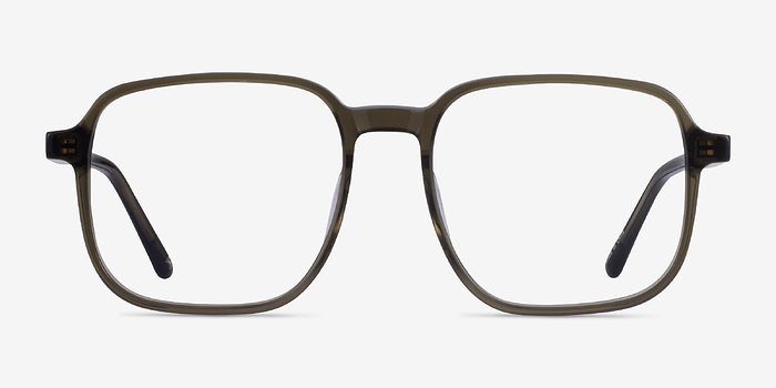 Ozone Clear Dark Green Éco-responsable Montures de lunettes de vue d'EyeBuyDirect