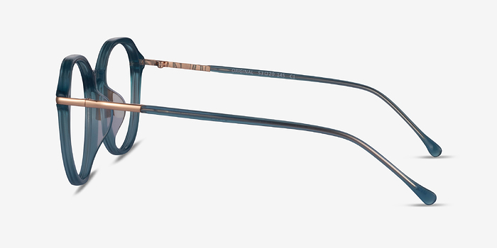 Original Iridescent Blue Acétate Montures de lunettes de vue d'EyeBuyDirect