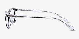 Jonas Black   Clear Acétate Montures de lunettes de vue d'EyeBuyDirect, Vue de Côté
