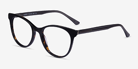 Cloris Black Tortoise Acétate Montures de lunettes de vue d'EyeBuyDirect, Vue d'Angle