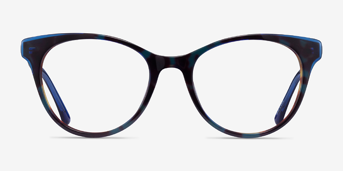 Cloris Blue Tortoise Acétate Montures de lunettes de vue d'EyeBuyDirect