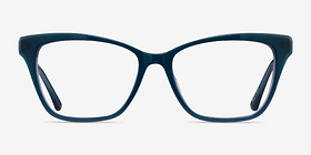 Jelly Teal Purple Acétate Montures de lunettes de vue d'EyeBuyDirect, Vue de Face