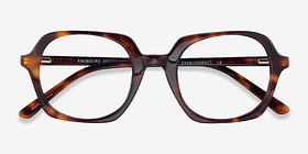 Faubourg Écailles Acétate Montures de lunettes de vue d'EyeBuyDirect, Vue Rapprochée