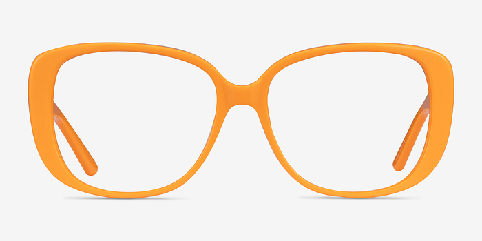 Mileva Orange Acétate Montures de lunettes de vue d'EyeBuyDirect