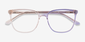 Outside Brun Acétate Montures de lunettes de vue d'EyeBuyDirect, Vue Rapprochée