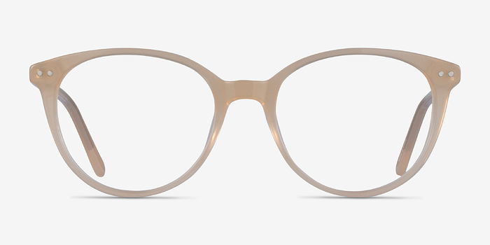 Leonia Jaune pâle Acétate Montures de lunettes de vue d'EyeBuyDirect