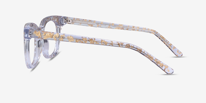 Acoustic Clear Gold Acétate Montures de lunettes de vue d'EyeBuyDirect