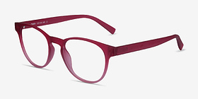 Osier Matte Red Plastique Montures de lunettes de vue d'EyeBuyDirect, Vue d'Angle