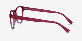 Osier Matte Red Plastique Montures de lunettes de vue d'EyeBuyDirect, Vue de Côté