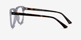 Hardin Clear Tortoise Acétate Montures de lunettes de vue d'EyeBuyDirect, Vue de Côté