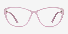 Orbital Matte Purple Plastique Montures de lunettes de vue d'EyeBuyDirect, Vue de Face