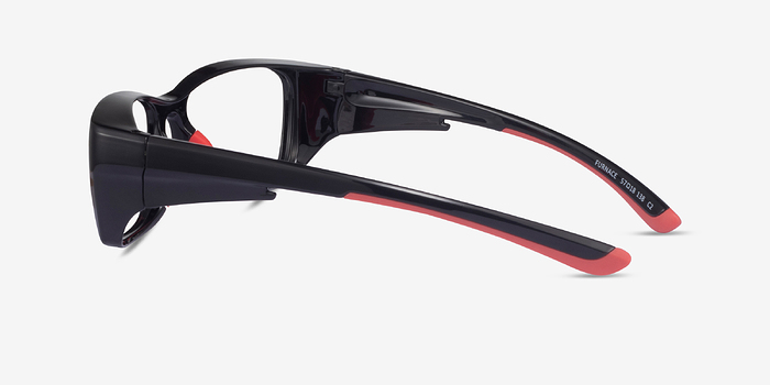 Furnace Black Red Plastique Montures de lunettes de vue d'EyeBuyDirect