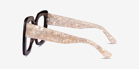 Spacey Écailles Acétate Montures de lunettes de vue d'EyeBuyDirect, Vue de Côté