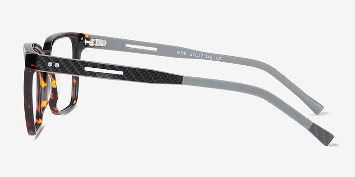Mod Tortoise Gray Carbon-fiber Montures de lunettes de vue d'EyeBuyDirect