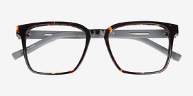 Mod Tortoise Gray Carbon-fiber Montures de lunettes de vue d'EyeBuyDirect, Vue Rapprochée