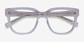 Snapdragon Clear Floral Acétate Montures de lunettes de vue d'EyeBuyDirect, Vue Rapprochée