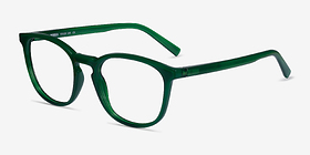 Persea Vert Plastique Montures de lunettes de vue d'EyeBuyDirect, Vue d'Angle