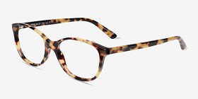 Piper Écailles Acétate Montures de lunettes de vue d'EyeBuyDirect, Vue d'Angle