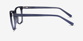 Promise Crystal Blue Green Acétate Montures de lunettes de vue d'EyeBuyDirect, Vue de Côté