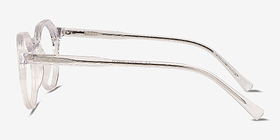 Monarda Crystal Acétate Montures de lunettes de vue d'EyeBuyDirect, Vue de Côté