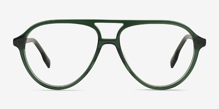 Verbena Crystal Green Acétate Montures de lunettes de vue d'EyeBuyDirect