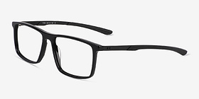 Zing Noir Acétate Montures de lunettes de vue d'EyeBuyDirect, Vue d'Angle