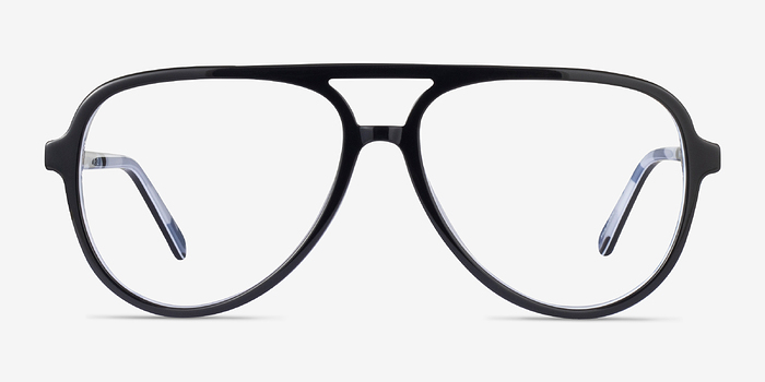 Loft Noir Acétate Montures de lunettes de vue d'EyeBuyDirect