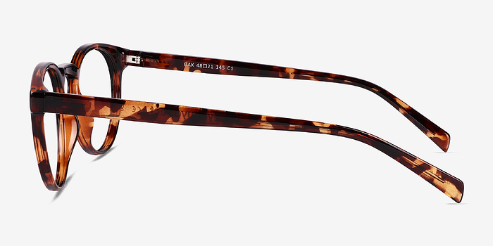 Oak Shiny Tortoise Plastique Montures de lunettes de vue d'EyeBuyDirect