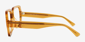 Koru Crystal Brown Éco-responsable Montures de lunettes de vue d'EyeBuyDirect, Vue de Côté