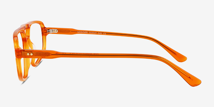 Meditate Crystal Orange Acétate Montures de lunettes de vue d'EyeBuyDirect