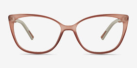 Ign Crystal Light Pink Plastique Montures de lunettes de vue d'EyeBuyDirect, Vue de Face