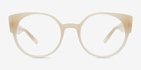 Tsunami Blanche Éco-responsable Montures de lunettes de vue d'EyeBuyDirect, Vue de Face