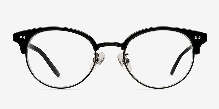Annabel Noir Acetate-metal Montures de lunettes de vue d'EyeBuyDirect
