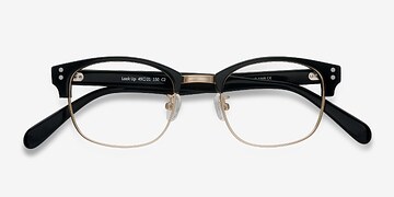 Noir Look Up -  Vintage Métal Lunettes de vue