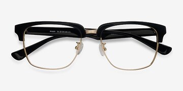 Noir Arcade -  Vintage Métal Lunettes de vue