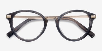 Gris foncé Yuke -  Designer Acetate, Metal Lunettes de vue