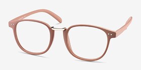 Miyoshi Sand Plastic-metal Montures de lunettes de vue d'EyeBuyDirect, Vue d'Angle