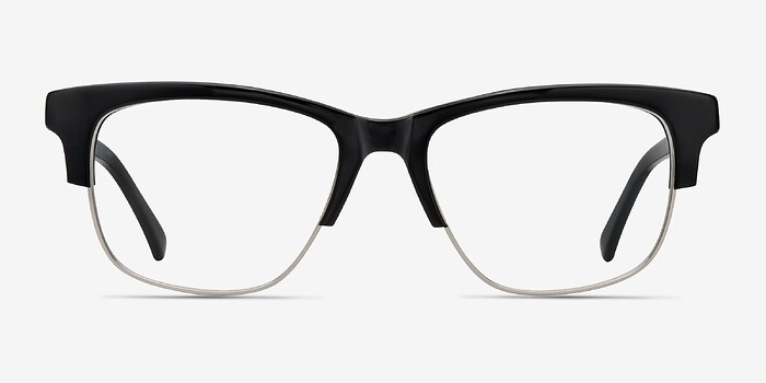Beryl Noir Métal Montures de lunettes de vue d'EyeBuyDirect